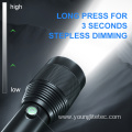 Waterproof TYPE-C chagring stepless dimming Flashlight